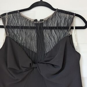 Halston Heritage Black Asymmetrical Dress